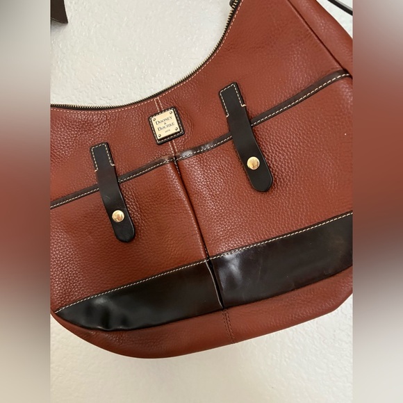 Dooney & Bourke handbag Brown And Dark Brown Single Strap Safari - Picture 2 of 16